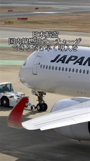 日本航空の国内線燃油サーチャージ導入の意図