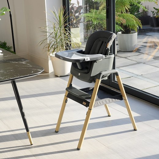 Nova Evolutionary Highchair - Grey/Oak