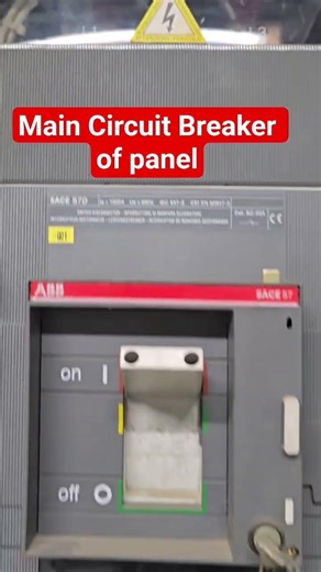 Main Circuit Breaker of panel. Explanation later on.