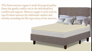 Spring Solution 2-inch Foam Bedding Topper with Orthopedic Support | High-Density Mattress Toppers Provides Support for Back and Lower-Back, Breathable, Soft and Relaxing Bed Top Padding, Twin, White