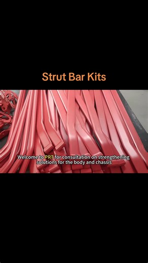 The customer customized red strut bars at PRT is ready to ship packaged and shipped#autoparts #factory #suspensionpartssupplier #adjustable #strutbar
