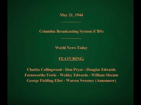 May 21, 1944 - CBS - World News Today