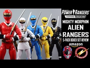 Power Rangers Lightning Collection MIGHTY MORPHIN ALIEN RANGERS Boxed Set MMPR Amazon Exclusive