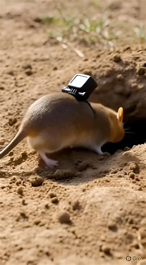 Hidden Underground City! 🐀 Inside a Kangaroo Rat Burrow #aiwildlife #microcamera #amazingnature