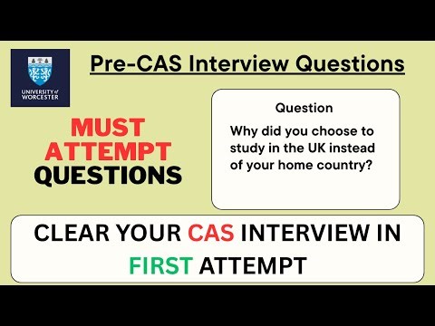 University Of Worcester Pre Cas Interview