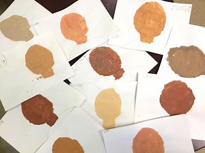 Kindergarten: Beginning Self-Portraits