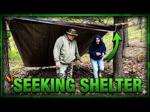 Building a Survival Shelter & Fire Safety in the Woods | Into the Pines with A&L