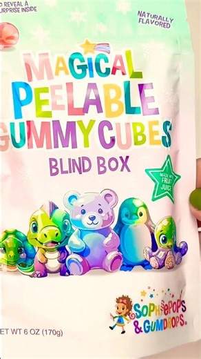 Walmart Magical Peelable Gummy Cubes #snacks #food #sweet #unboxing #walmart #fyp #fypシ #asmr