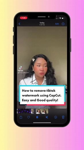 How to remove TikTok watermark using CapCut