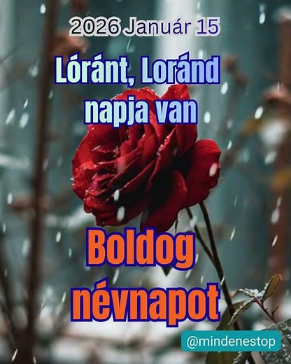Boldog Névnapot Január 14 Lóránt, Loránd #névnap #boldog #névnapi