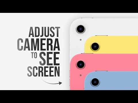 How to Adjust Camera to See iPad Screen (tutorial)