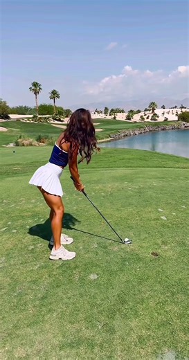 Playing a Par 3 at Bali Hai Golf Course