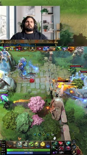 Intense Dota 2 Team Fight Erupts #shorts