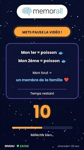 Charade niveau FACILE… mais tu vas trouver en combien de temps ?