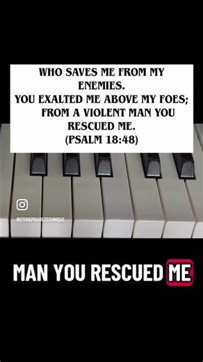 Piano solo on ‘Psalm 18:48’