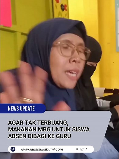 Untuk menghindari pemborosan, makanan dari program Makan Bergizi Gratis (MBG) yang telah disiapkan bagi siswa namun tidak hadir di sekolah dialihkan kepada para guru. Kebijakan ini diambil agar makanan yang sudah tersedia tidak terbuang percuma dan tetap dapat dimanfaatkan dengan baik. Langkah tersebut dinilai sebagai solusi praktis untuk memastikan program MBG berjalan efektif sekaligus menjaga nilai kebermanfaatan dari makanan yang disediakan. #radarsukabumi #fyp #viral #MBG