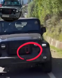 #Dea_dly Stu_nt on Srinagar–Leh Highway Near Wussan: Thar Without Number Plate , Driver Seen Han_ging Out of Window. Ganderbal Police | Glacier Times