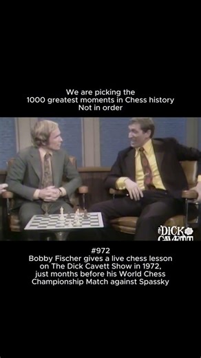 Bobby Fischer’s Live Chess Lesson on Dick Cavett Show Before 1972 World Championship #chess