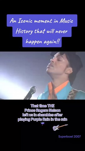 Prince Purple Rain Super Bowl 2007 Performance