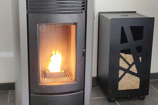 GranuleBox, un meuble pour granulés de bois qui tamise automatiquement vos pellets
