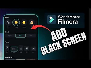 How to Add Black Screen in Filmora 2025?