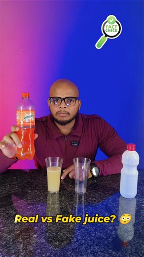 Real Juice vs Mirinda 😳 Color Disappears? #shorts #experiment #science #viralshorts #colddrink