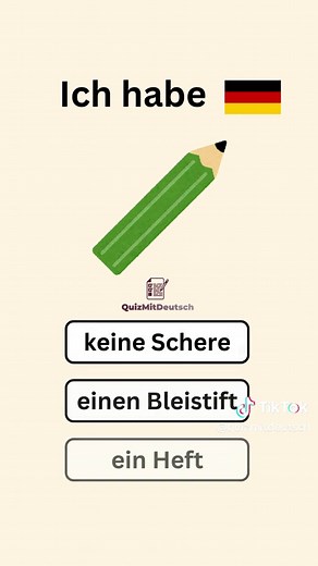 “Ich habe …?” 🤔 Welches Wort passt zum Bild? Du siehst ein Foto und musst herausfinden, was in die Lücke gehört – habe ich Hunger, Angst, Langeweile oder etwas anderes? 🧠✨ Perfekt für alle, die spielerisch Deutsch lernen oder ihren Wortschatz testen wollen. Kommentiere deine Antworten, markiere deine Freunde und findet heraus, wer die meisten richtig hat! 💬👇 #Deutschlernen #IchHabe #TikTokQuiz #Lückentext #Sprachenlernen #FürDich #GermanVibes
