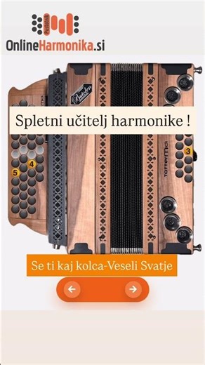 Se ti kaj kolca – Veseli Svatje #onlineharmonika #notezaharmoniko #spletnoučenje #harmonika
