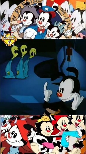Animaniacs Yakko y los aliens👽 #animaniacs