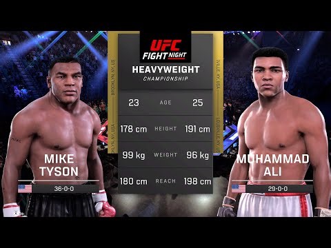 Mike Tyson vs Muhammad Ali Full Fight - UFC 5 Fight Night