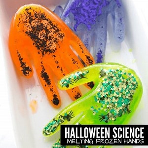 Fun Halloween Ice Melting Experiment for Kids