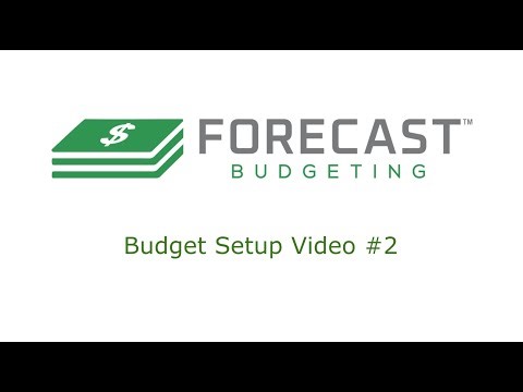 ForecastBudgeting.com Budget Setup Video #2