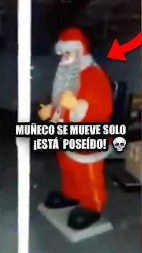 The Santa Claus doll that moves on its own! Is it possessed? 💀 #evildoll #christmas