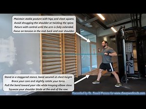 How to Do a Single Arm Standing Banded Row | Back & Core Strength Without Weights