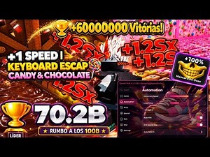+1 SPEED KEYBOARD ESCAPE 🍭 CANDY & CHOCOLATE 🍫 | BRUTAL AUTO-FARM SCRIPT | ROBLOX 🫡