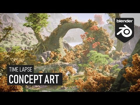Blender Concept Art (time lapse)