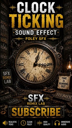 Clock Ticking Sound Effect | Foley SFX