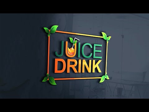 Professional Logo Design in Photoshop - Juice Drink Logo