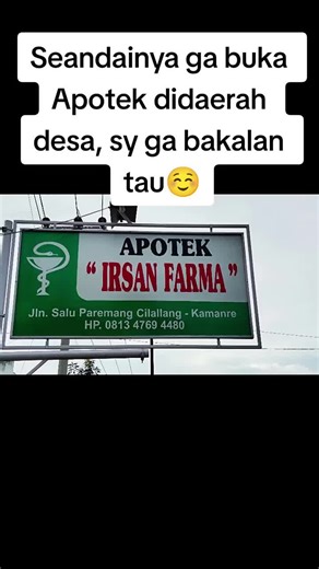 Jika ke apotek belanja obat, alangkah baiknya bertanya dulu manfaat obat sebelum membeli obat sm petugas apotek khususnya Apoteker atau asisten apoteker ya, agar ilmu edukasi obatnya nambah dikit, jangan asal beli obat☺🙏 #apotekirsanfarmacilallang #apotekerindonesia #sharingobat #edukasiobatfarmasi #apotekerpraktekmandiri #janganasalbeliobat