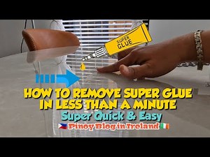 HOW TO REMOVE SUPER GLUE IN YOUR GLASS FURNITURE • HARD SURFACES FOR LESS THAN A MINUTE 🌞 JnC CORNER