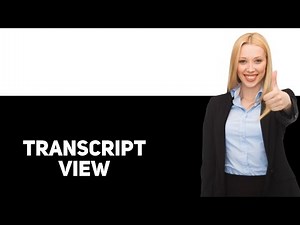 How to View an Unofficial Transcript 2025