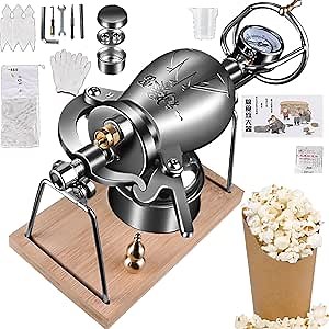 Hand Popcorn Cannon High Pressure Popcorn Maker Chinese Popcorn Maker Puffed Rice Maker Mini Popcorn Machine (Color : 268ml)
