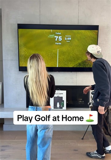 Improve Your Golf Skills at Home with This Simulator