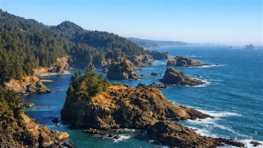 Wild coastline of Oregon, USA