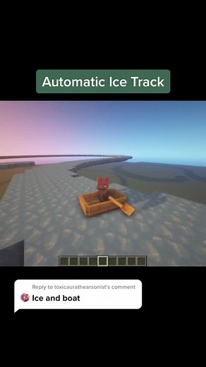 Automatic Ice Track for Minecraft Boat Drifting