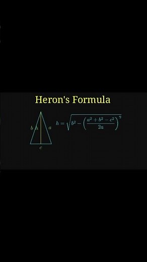 Calculate the area without knowing the height using Heron’s Formula.