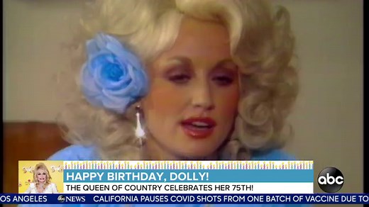 Country music legend Dolly Parton shares her 75th birthday wish