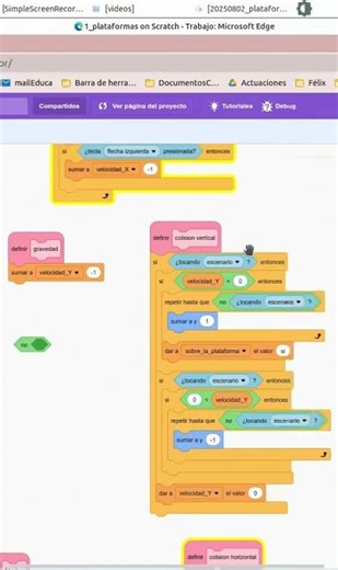 Añade el efecto gravedad a tus programaciones con Scratch para hacerlas más reales.