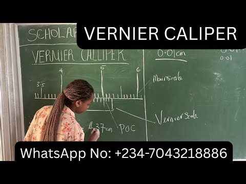 How to Read a Vernier Caliper Practically | JAMB & WAEC Physics Tutorial