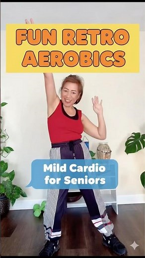 60-second Compressed Workout for Seniors | Mild Retro Cardio Dance for Mobility #activeaging